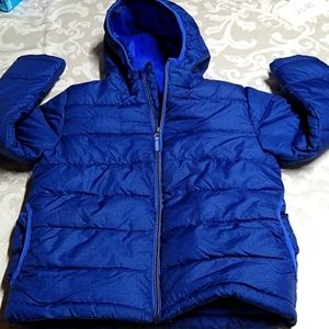 BOYS 6-7 PUFFY HOODED COAT